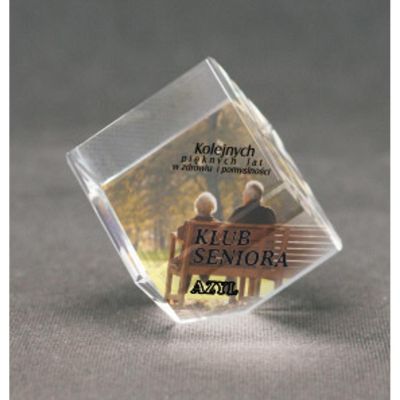 4. Glastrophäe mit LuxorJet-Farbdruck und Etui