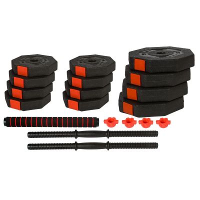 12. ENERO FIT VERSTELLBARE TRAININGSHANGELN 2x10KG MIT LANGHANTELFUNKTION
