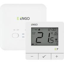 ENGO Controls E7-RFW Programmierbarer Funk-Temperaturregler, Weiß