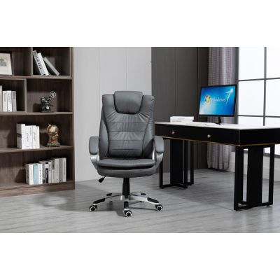 13. Activejet beheizter Massage-Bürostuhl YK7304 Grau