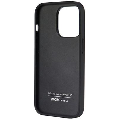 6. Audi Kunstleder iPhone 14 Pro 6,1" schwarz/schwarz Hardcase AU-TPUPPCIP14P-TT/D1-BK
