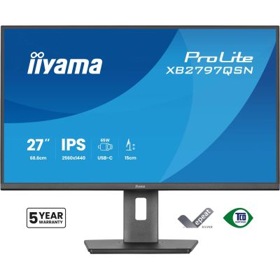 2. iiyama ProLite XB2797QSN-B1 Computermonitor 68,6 cm (27") 2560 x 1440 px Quad HD LCD Schwarz