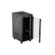 18. LANBERG Standschrank 19" 24U 600x800 Schwarze Glastür LCD (Flatpack) V2