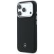 2. Mercedes Leder-Schutzhülle mit Grillmuster und MagSafe-Funktion für iPhone 17 Pro – Schwarz