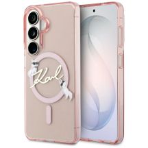 Karl Lagerfeld IML KC Script MagSafe Hülle für Samsung Galaxy S26 - Pink
