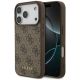 Guess 4G Classic Case für iPhone 17 Pro - Braun