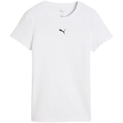 2. Puma Ess Centered Cat Logo Tee Damen Weiß 692916 02