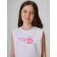 4. Ärmelloses Mädchen-T-Shirt mit Aufdruck 4F 4FJRSS26TSLEF328-11S