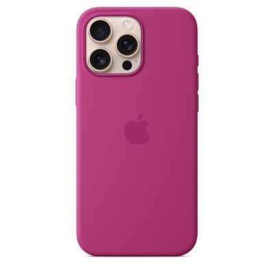 Apple iPhone 16 Pro Max Silikonhülle mit MagSafe – Fuchsia