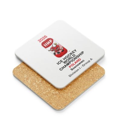 2. IIHF-Weltmeisterschaft IA Sosnowiec 2026 Becher mit Untersetzer