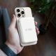 8. Tech-Protect LifeMag PB31 Powerbank mit MagSafe 10000 mAh 15 W USB-C/USB-A/integriertes USB-C/ Lightning Kabel – Weiß