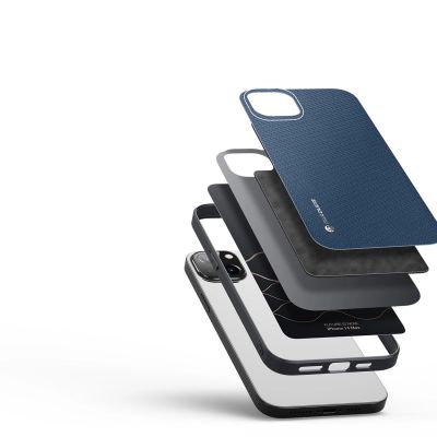 2. Dux Ducis Fino Schutzhülle iPhone 14 Plus blaues Nylon