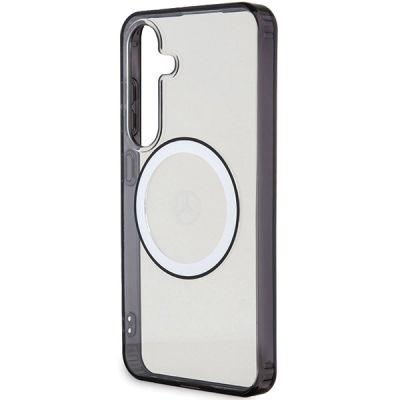 6. Mercedes gedrucktes Logo MagSafe-Hülle für Samsung Galaxy S24 – transparent