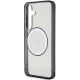 6. Mercedes gedrucktes Logo MagSafe-Hülle für Samsung Galaxy S24 – transparent
