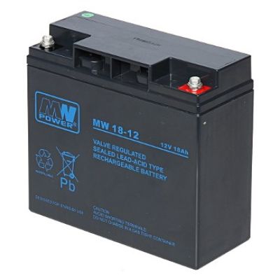 2. MPL MW POWER MW 18-12 Blei-Säure-AGM-Wartungsfreie Batterie 12V 18Ah Schwarz