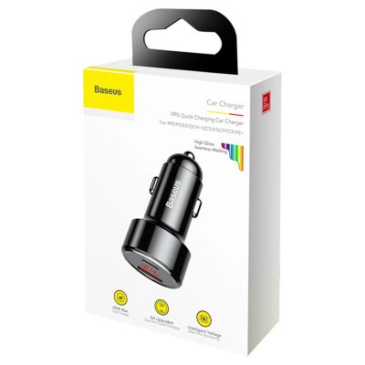 6. Baseus Magic Series PPS Digitalanzeige (Type-c PD+QC) Intelligentes Dual-Schnellladen und 45-W-Autoladen Schwarz(*)