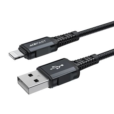 2. Acefast MFI USB - Lightning -Kabel 1,8 m, 2,4 A schwarz (C4-02 A Black)