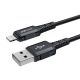 2. Acefast MFI USB - Lightning -Kabel 1,8 m, 2,4 A schwarz (C4-02 A Black)