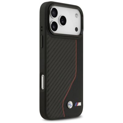 4. BMW M Carbon Line & Logo MagSafe Case für iPhone 17 Pro Max – Rot