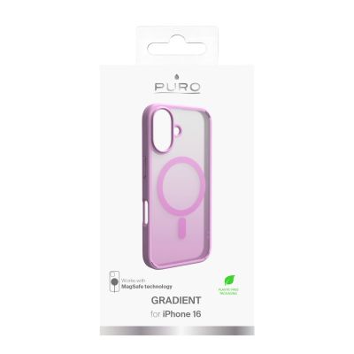10. Puro Gradient MagSafe Silikonhülle für iPhone 16 – Rosa
