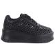 2. Damen-Sneaker mit Plateausohle, luftiges Design, schwarz, Modell Goe TT2N4043