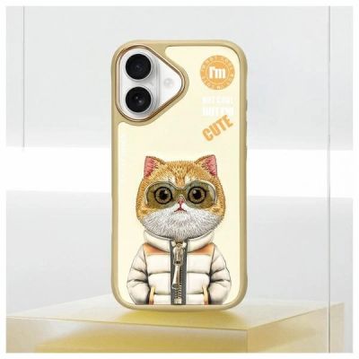 11. Nimmy Cool&Cute 2.0 Katzenhülle für iPhone 16 - Grün