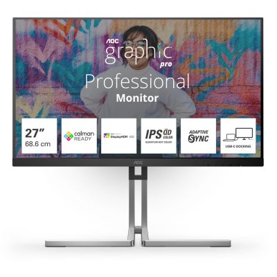 8. AOC Q27U3CV Computermonitor 68,6 cm (27") 2560 x 1440 px 4K Ultra HD LCD Schwarz