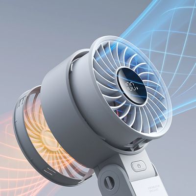 8. Jisulife Handventilator Life7 3600mAh Tragbarer USB-Ventilator - Grau