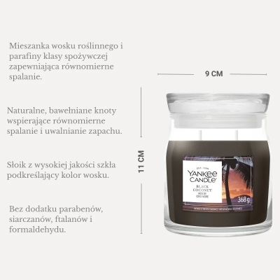 2. Mittlere Kerze BLACK COCONUT YANKEE