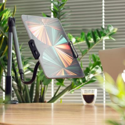 12. Wozinsky Langer flexibler Telefon- und Tablet-Halter Schwarz (WTHBK5)