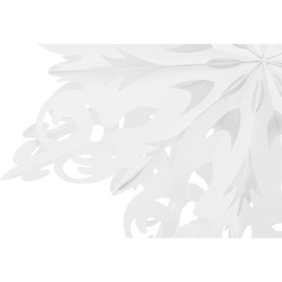 3. Papierdekoration Schneeflocke, Durchmesser 64 cm, weiß