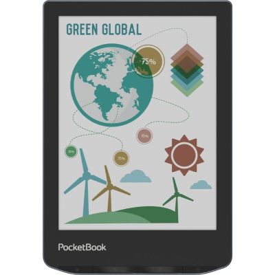 6. PocketBook Verse Pro Color 634 6" E-Ink Kaleido 3 16GB Wi-Fi Stormy Sea