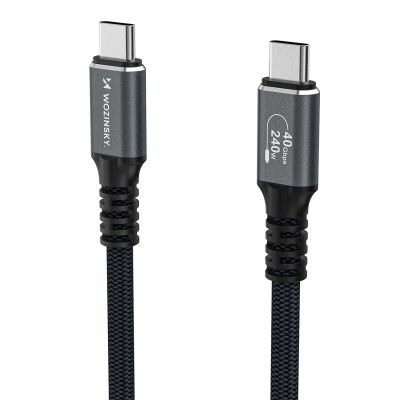 3. Wozinsky WPS-UY42S USB-C USB4-Kabel 40 Gbit/s 240 W 2 m 4K - Schwarz