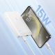 13. Baseus EnerFill FP11 10000mAh 15W Powerbank mit weißem USB-C-Kabel 20V/3A 30cm - Weiß