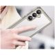 5. Outer Space Case für Samsung Galaxy A36 Cover mit flexiblem Rahmen - Halbtransparent, Schwarz