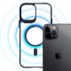 4. 3mk Satin Armor MagCase Hülle mit MagSafe für iPhone 12 Pro Max – transparent mit schwarzem Rahmen
