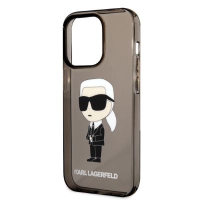 6. Karl Lagerfeld Ikonik Karl Hülle für iPhone 14 Pro Max – Schwarz