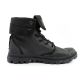 4. Palladium Damen Baggy-Sneaker mit hohem Schaft, beschichtet, modisch, Schwarz