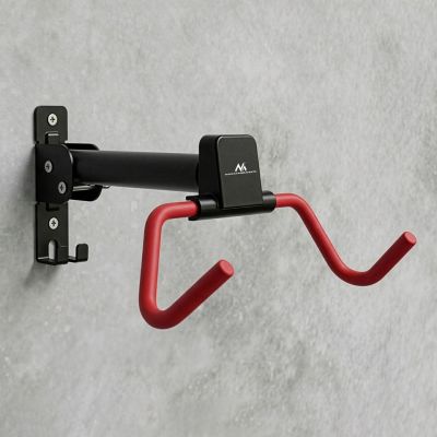 5. MACLEAN Fahrradhalter / Wandhalterung, horizontal, Stahl, max. Traglast 30 kg, Winkelverstellung MC-172