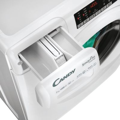 3. Candy Smart Pro Inverter CO 474TWM6/1-S Waschmaschine, Frontlader, 7 kg, 1400 U/min, Weiß