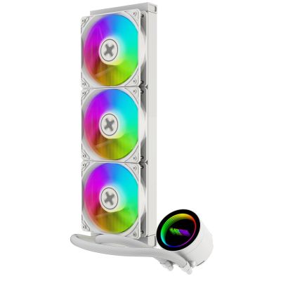 2. Xilence XC998 Computer-Kühlsystem, Prozessor, Flüssigkeitskühlungsset, 12 cm, Weiß, 1 Stück