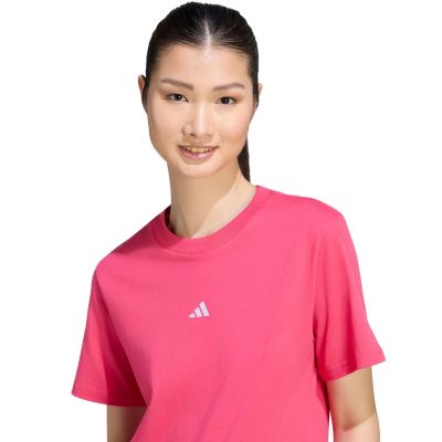 4. adidas Essentials Damen-T-Shirt mit kleinem Logo, pink, KF8395