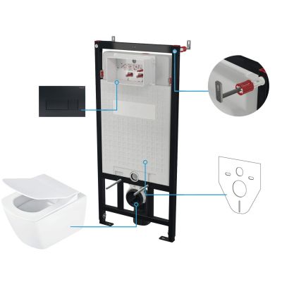 6-in-1 Unterputz-WC-Set