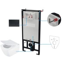6-in-1 Unterputz-WC-Set