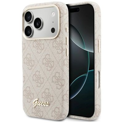 Guess 4G Script MagSafe Hülle für iPhone 17 Pro Max – Pink