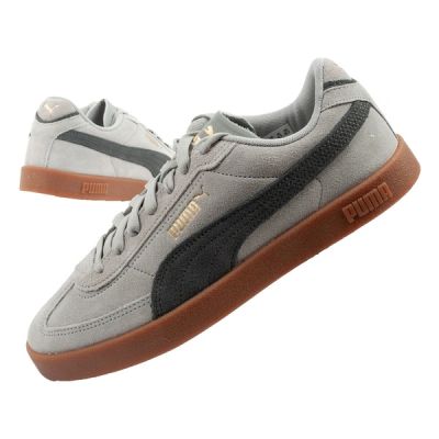 Puma Club II Era Herren-Sportschuhe, Leder-Sneaker, grau