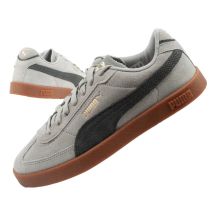 Puma Club II Era Herren-Sportschuhe, Leder-Sneaker, grau
