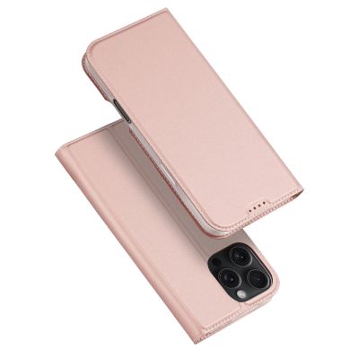 2. Dux Ducis Skin Pro Hülle für iPhone 16 Pro Max mit Klappe und Kartenfach – Pink
