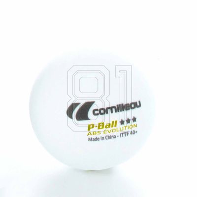 5. Cornilleau table tennis balls P-BALL ITTF white 3 pcs.