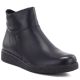 Sergio Leone BT-12-S Schwarze Leder-Keilstiefeletten